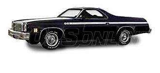 1973 thru 1977 Chevrolet El Camino Hardtop