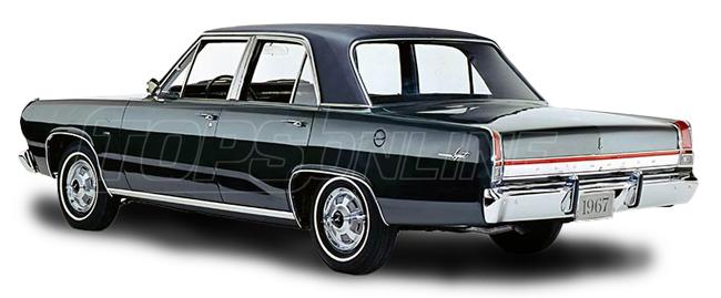 1967 thru 1972 Plymouth Valiant 2-Door Hardtop with Vent Window