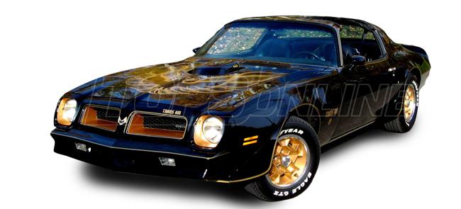 1976 thru 1978 Pontiac Firebird T-Top with Hurst Hatch Option