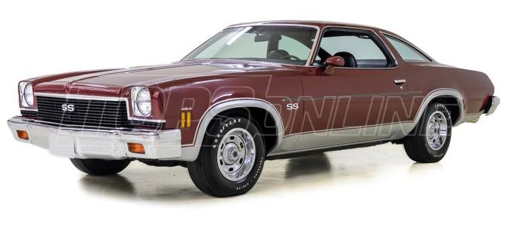 1973 thru 1977 Chevrolet Chevelle, Laguna & Malibu--All Hardtop Styles