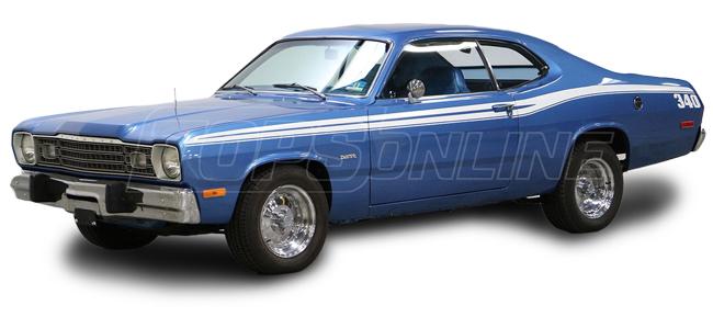 1973 thru 1976 Plymouth Scamp, Duster & Valiant (A Body) Hardtop & Fastback Coupe